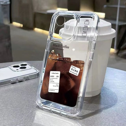 Transparent Phone Case Coffee