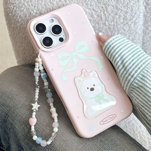 Set Dog Case Strap Phone Bead / Print