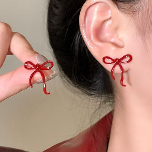 Silver Sterling 925 Bowknot Earring Stud