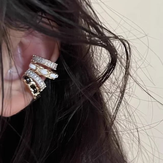 Layered Cuff Ear Rhinestone Alloy
