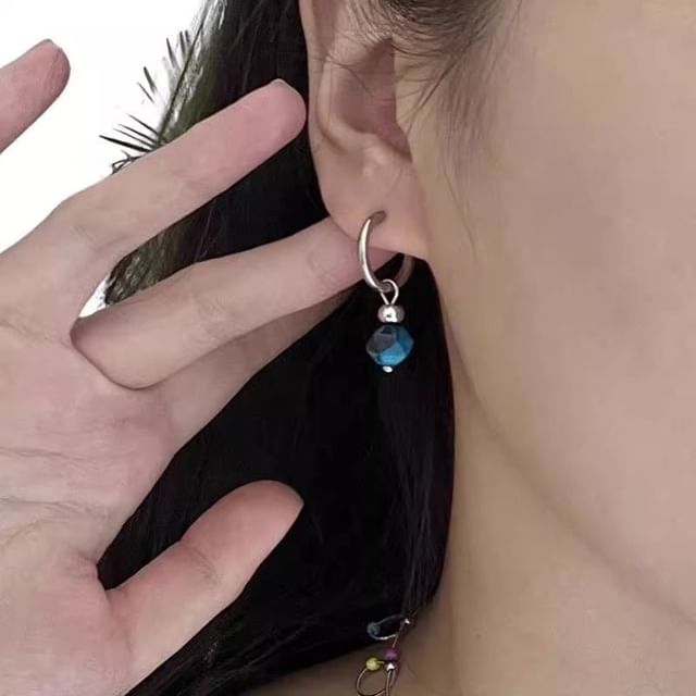 Drop Alloy Faux Earring Gemstone