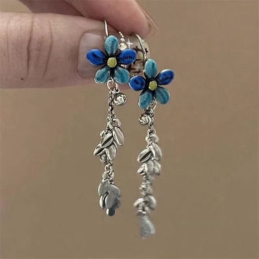 Floral Dangle Earring Alloy