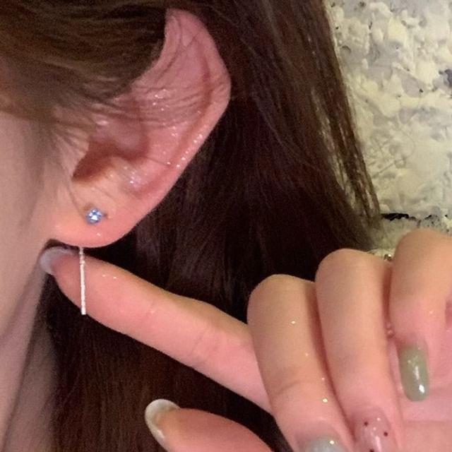 Earring Rhinestone Flower Threader