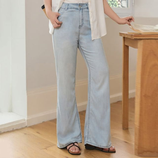 Mid Rise Washed Bootcut Jeans (Various Designs)