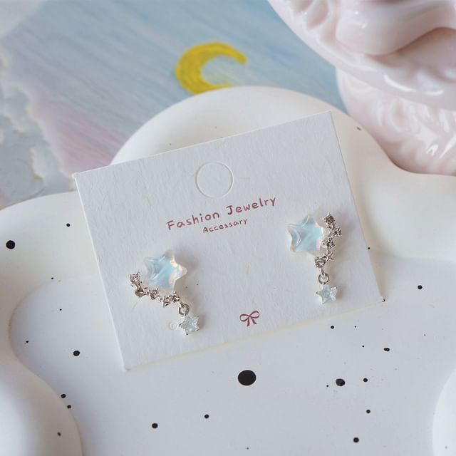 Earring Crescent Drop / Star