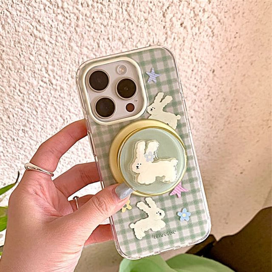 Rabbit Case Phone Plaid