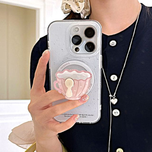 Case MagSafe) with (Compatible Glitter Phone Magnetic