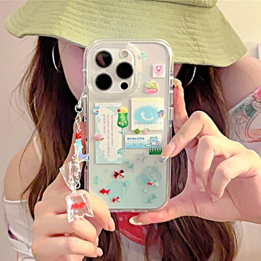 Goldfish Case Set Phone Charm /