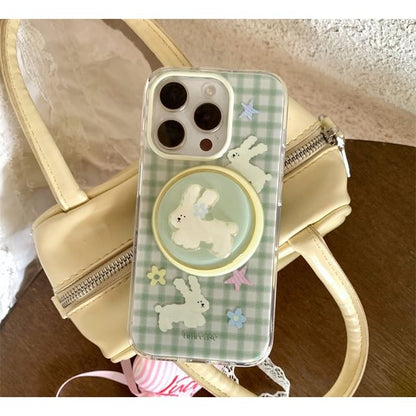 Rabbit Case Phone Plaid