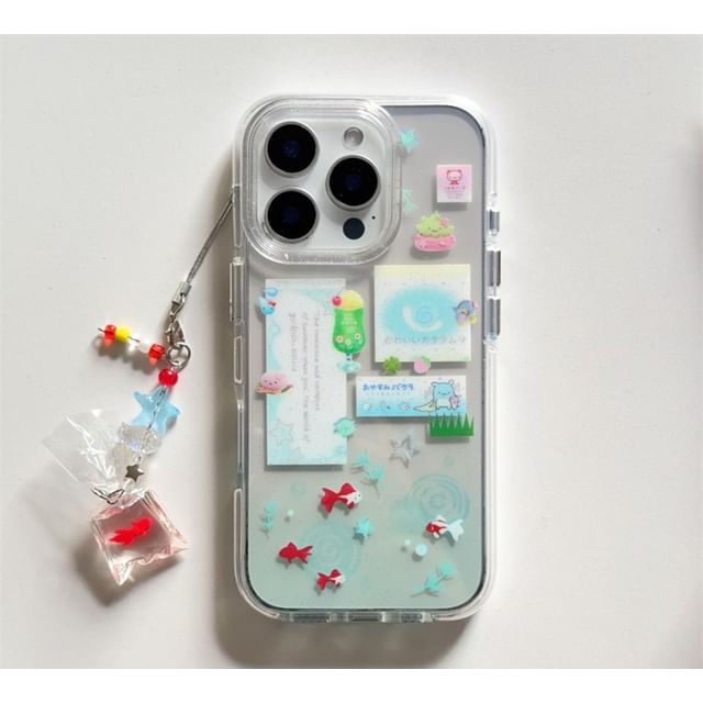 Goldfish Case Set Phone Charm /