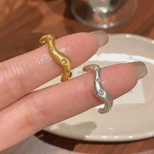 Open Set Ring Rhinestone /