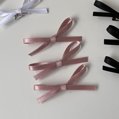 Set Bow Clip of Hair Plain 3: