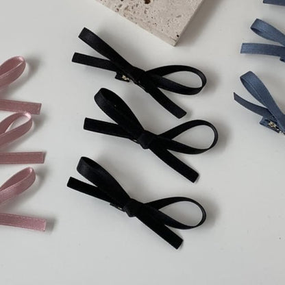 Set Bow Clip of Hair Plain 3: