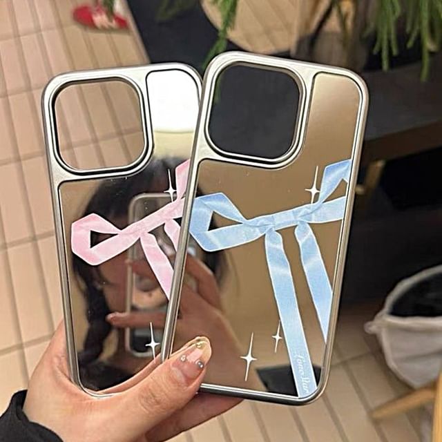 Print Mirror Ribbon Phone Case