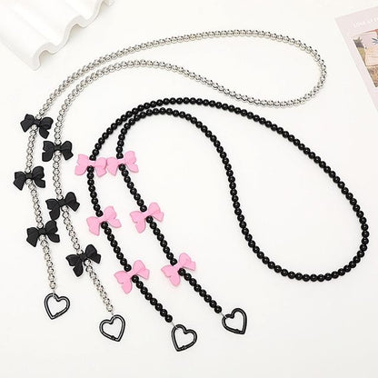 Phone Lanyard Bead Bow