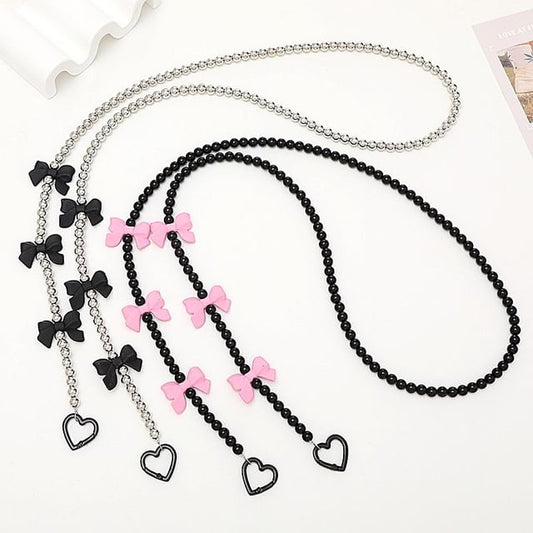 Phone Lanyard Bead Bow