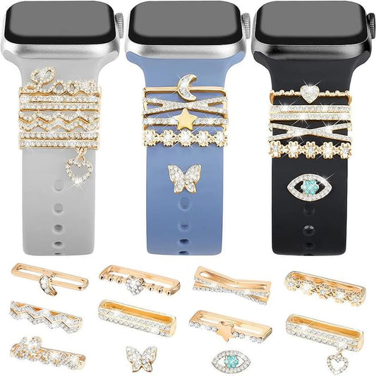 Designs) Charm Band Rhinestone (Various for Watch Apple