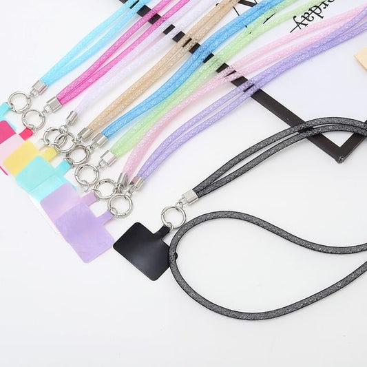 Glitter Lanyard Phone Pad with
