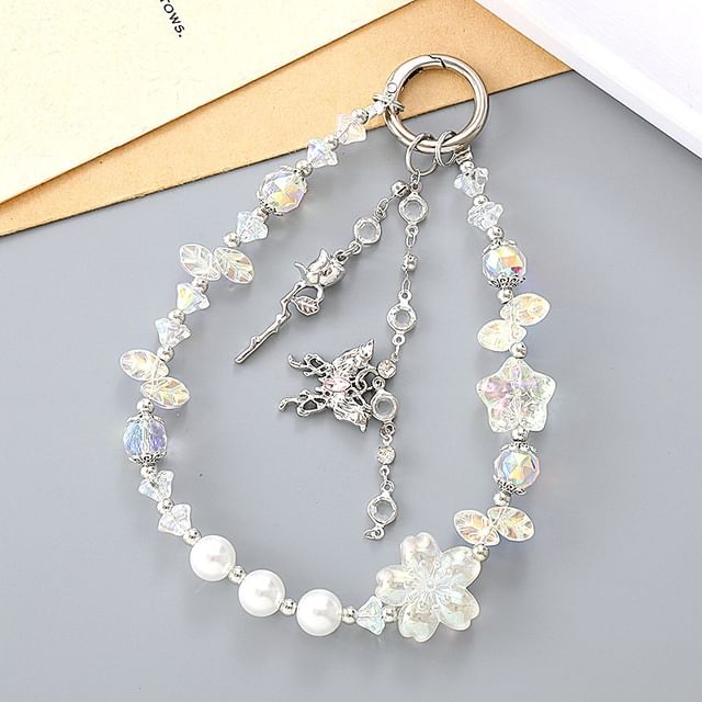 Strap Faux Crystal Butterfly Star Designs) Phone (Various