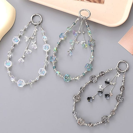 Phone Strap Floral Bead