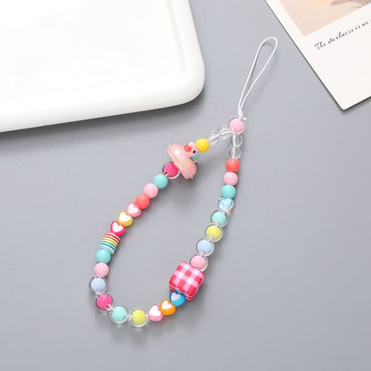 Bead Duck Strap Cube Phone (Various Designs) Plastic