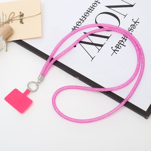 Glitter Lanyard Phone Pad with