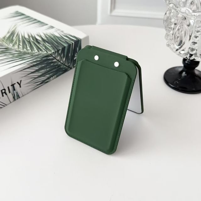 Holder Mirror MagSafe) Magnetic Card Portable (Compatible with