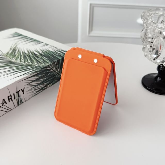Holder Mirror MagSafe) Magnetic Card Portable (Compatible with