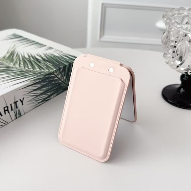 Holder Mirror MagSafe) Magnetic Card Portable (Compatible with