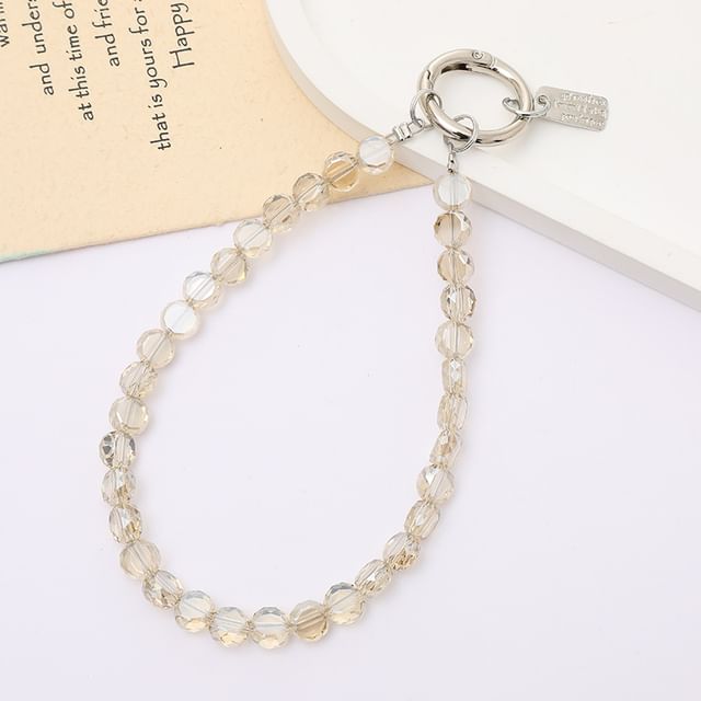 Strap Phone Crystal Faux Bead