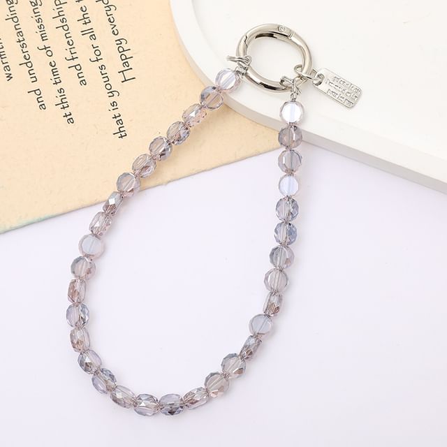 Strap Phone Crystal Faux Bead