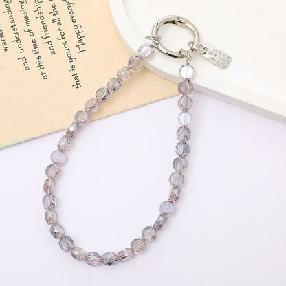 Strap Phone Crystal Faux Bead
