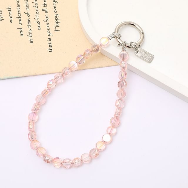 Strap Phone Crystal Faux Bead