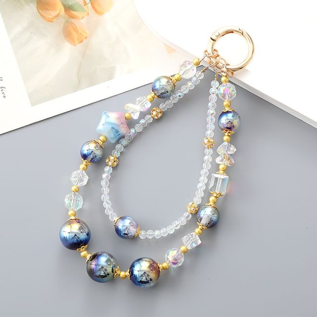 Layered Star Bead (Various Crystal Faux Strap Designs) Phone
