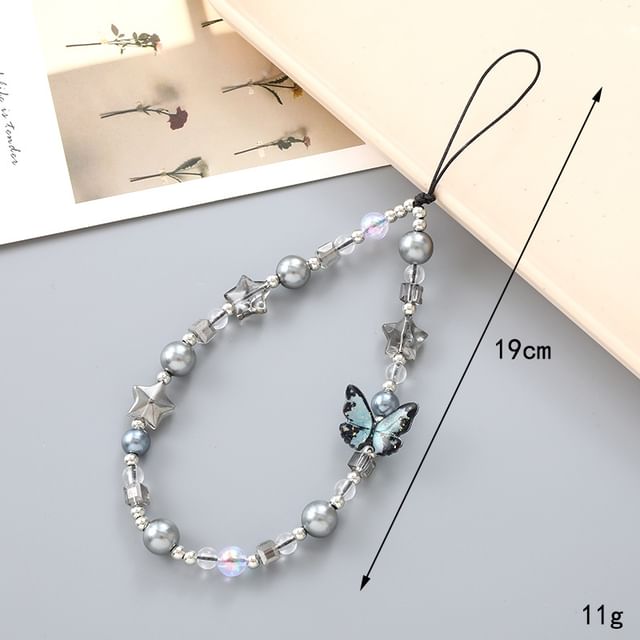 Bow / Phone Star Butterfly Bead Strap