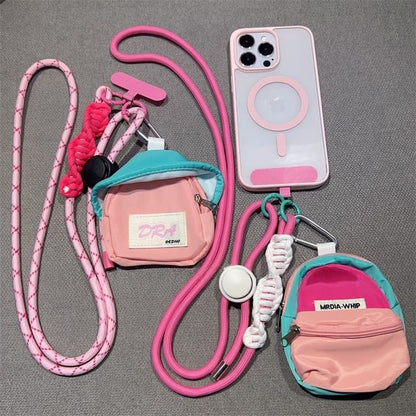 Pad Adjustable Lanyard with Braided Phone