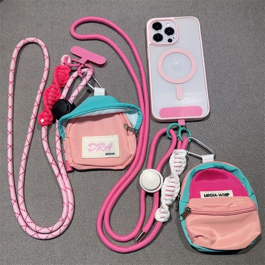 Pad Adjustable Lanyard with Braided Phone