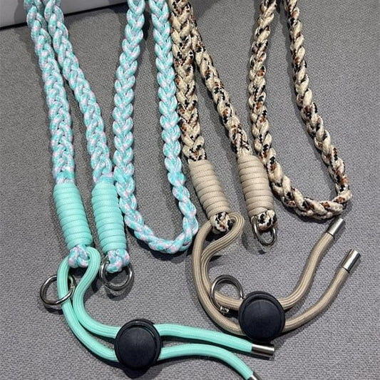 Braided with Strap Pad Lanyard and Phone