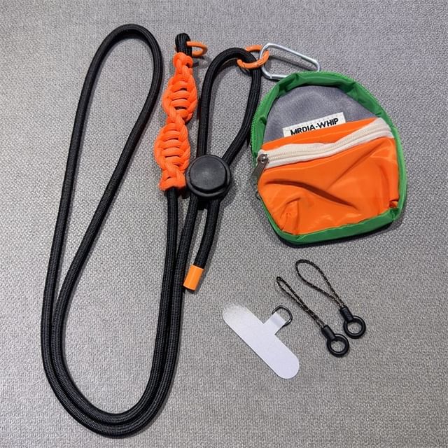 Pad Adjustable Lanyard with Braided Phone