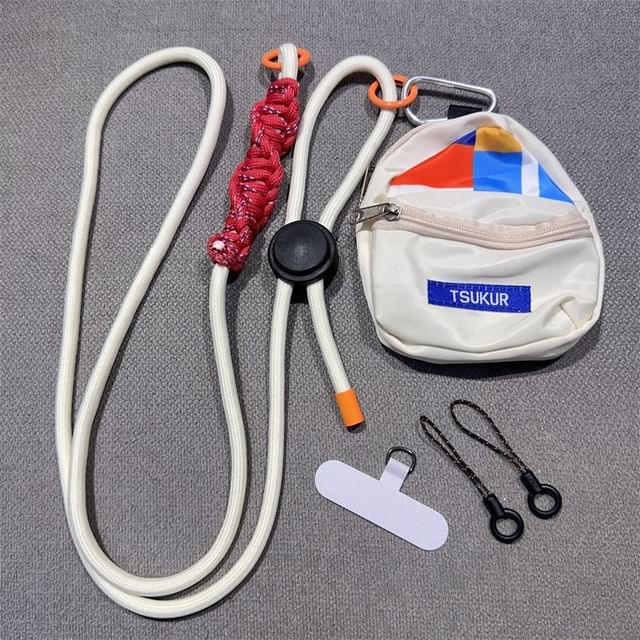 Pad Adjustable Lanyard with Braided Phone