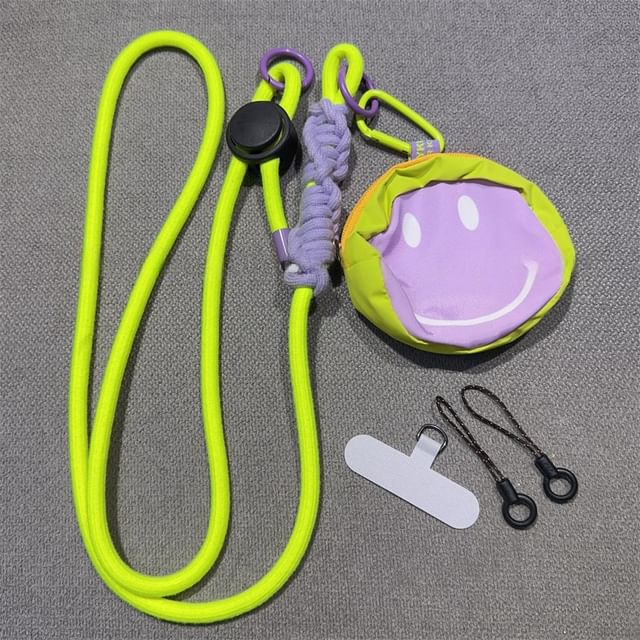 Pad Adjustable Lanyard with Braided Phone
