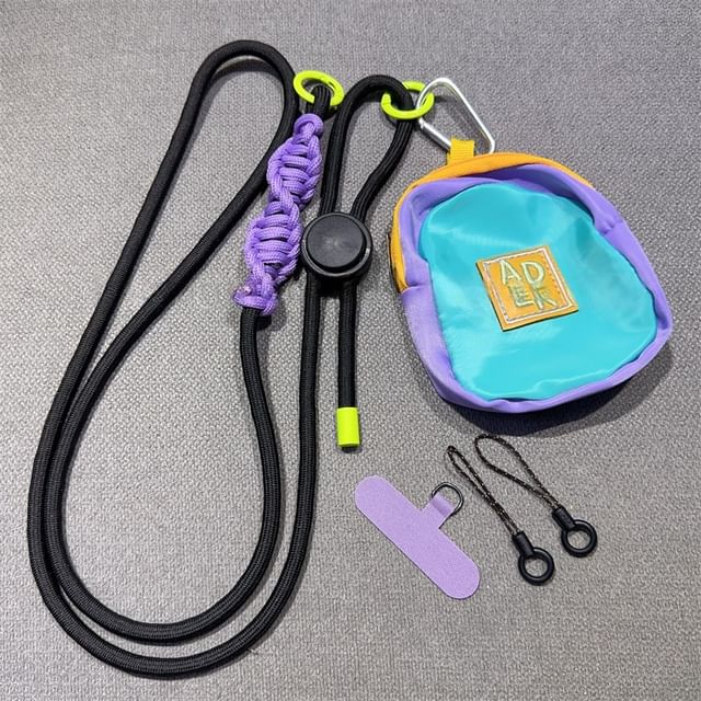 Pad Adjustable Lanyard with Braided Phone