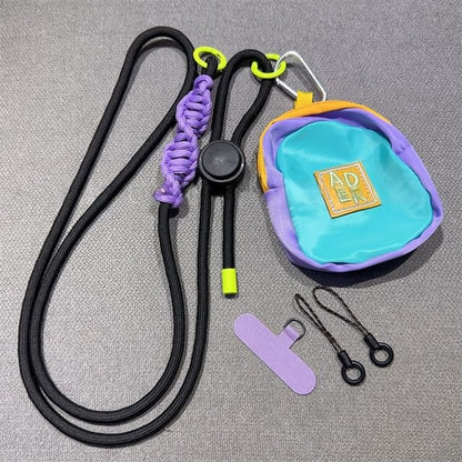 Pad Adjustable Lanyard with Braided Phone