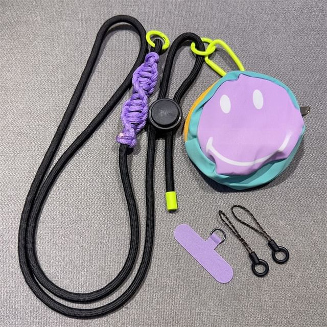 Pad Adjustable Lanyard with Braided Phone