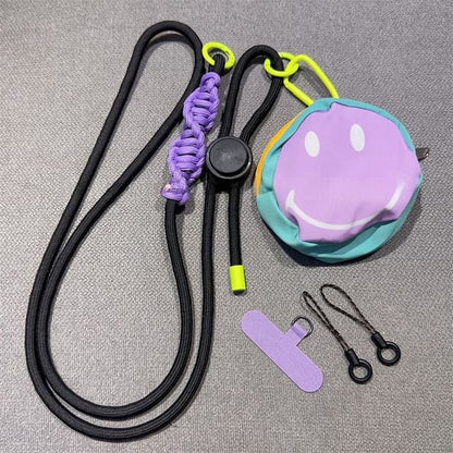 Pad Adjustable Lanyard with Braided Phone