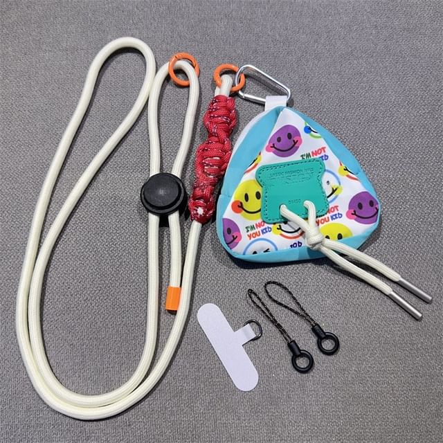 Pad Adjustable Lanyard with Braided Phone