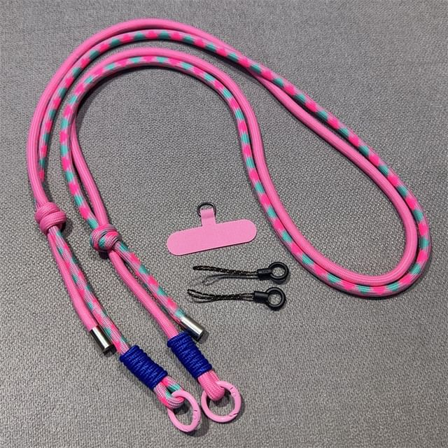 Phone with Two-Tone Pad Lanyard