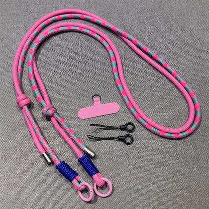 Phone with Two-Tone Pad Lanyard