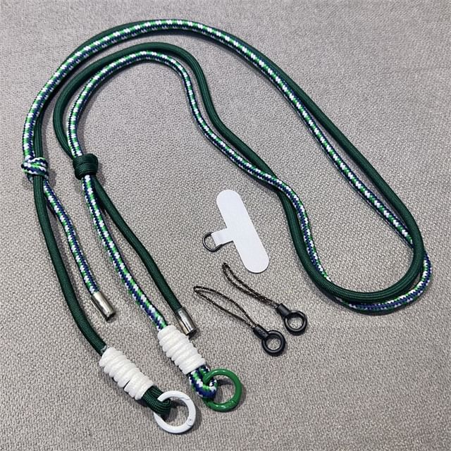 Phone with Two-Tone Pad Lanyard