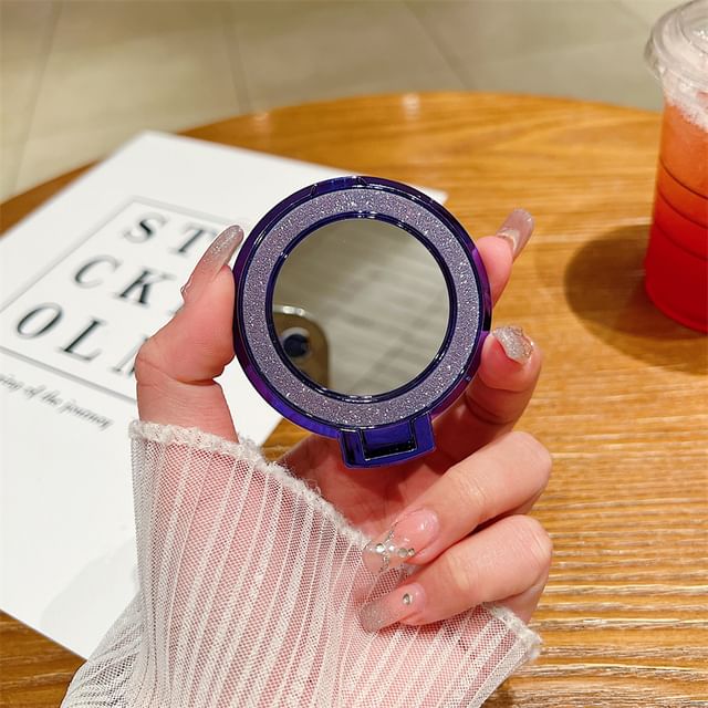 Mirror Phone Magnetic with Glitter Stand